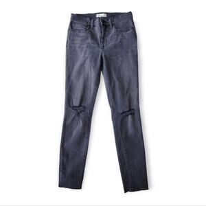 Madewell 9'' Mid-Rise Skinny Jeans in Black Sea 28